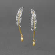 Feather S925 Sterling Silver Earrings – Holiday Gift Ideas — 2