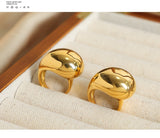 18K Gold Non-fading Chubby Ball Ring For Women – Gifts for Her — 11