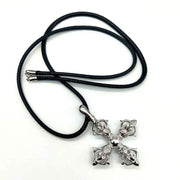 925 Silver Cross Vajra Pestle Five Pendant Men's – Jewelry Gift Ideas — 4