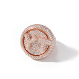 Rotatable DIY Letter Hip Hop Ring Micro Set Zircon – Creative Gifts — 2