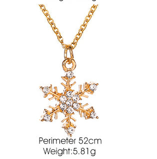 Christmas Snowflake Cane Drip Oil Necklace – Jewelry Gift Ideas — 2