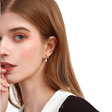 Faux Pearl Stud Earrings Notes Of Denis Expo – Unique Gift Ideas — 4