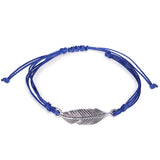 Wax Wire Braided Bracelet Waterproof Silver Leaf – Jewelry Gift Ideas — 5