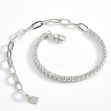 S925 Sterling Silver Diamond Stitching Adjustable – Jewelry Gift Ideas — 5