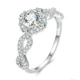 Fashion Platinum Plated Zircon Ring – Stylish Gifts — 4
