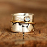 Vintage Separated Valley Gold Circle Moonstone – Unique Gift Ideas — 2