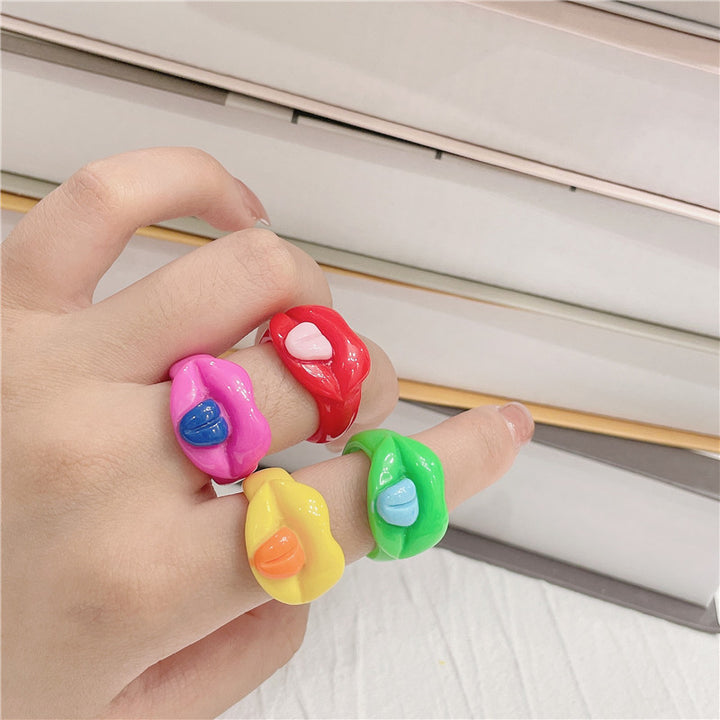 Creative Acrylic Smiley Sticking Out Tongue Lips – Jewelry Gift Ideas — 1