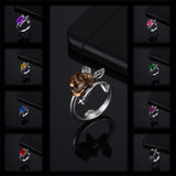 Alloy Personality Plant Ladies Rose Ring – Holiday Gift Ideas — 13