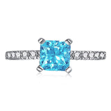 High Carbon Diamond Sapphire Green Ring – Small Gift Ideas — 18