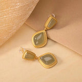 Women's Retro Natural Sapphire Earrings – Gifts for Her — 2