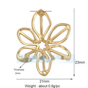 Pure Copper Micro-inlaid Color Flower Zircon Hollow – Small Gift Ideas — 4