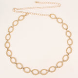 Waist Chain Women Senior Sense Circle Wavy Metal Chain – Stylish Gifts — 16