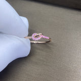 Mother And Daughter Heart Knot Ring Whole Body 925 – Gifts for Her — 5