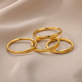 Simple Figure Men's And Women's Stainless Steel Rings – Gifts for Her — 12