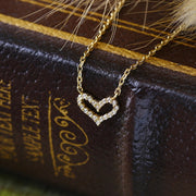 925 Sterling Silver Gold Plated Delicate Heart – Jewelry Gift Ideas — 1