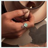 Lucky Four-Leaf Clover Ring Sterling Silver – Thoughtful Gifts — 4