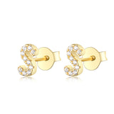 S925 Pure Silver Ear Nail With 24 Letters – Beauty Gifts — 9