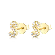 S925 Pure Silver Ear Nail With 24 Letters – Beauty Gifts — 9