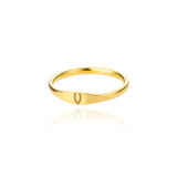Stainless Steel Gold 26 Alphabet Ring – Stylish Gifts — 4