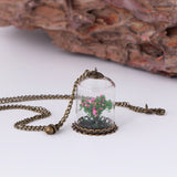 Plant Life Tree Glass Cover Necklace Personality – Jewelry Gift Ideas — 5
