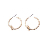 Fashion Alloy C Geometric Half Circle Knotted Earrings – Stylish Gifts — 4