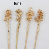 Antique Material Flower Season Hairpin – Stylish Gifts — 17