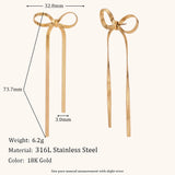 Women's Fashion Blade Chain Bow Earrings – Stylish Gifts — 9