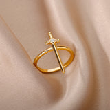 Cross Zircon Ring Female Hip Hop – Gifts for Her — 6