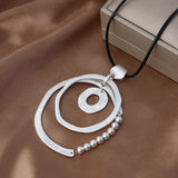 Minority Design Ring Sweater Chain Long Necklace – Jewelry Gift Ideas — 4