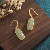 Women's Earrings Antique Gold-plated Imitation Hetian – Gifts for Her — 3