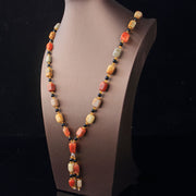 Women's Fashion Simple Gold Jade Necklace Sweater – Jewelry Gift Ideas — 3