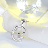 S925 Sterling Silver Necklace Angel Pendant – Jewelry Gift Ideas — 3