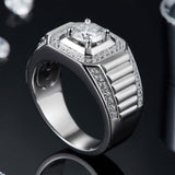 Moissanite One Carat 925 Silver Ring – Practical Gifts — 4