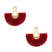 Water Drop Fan-shaped Tassel Earrings – Birthday Gifts — 2
