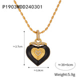 Colored Enamel Glaze Love Diamond Pendant – Jewelry Gift Ideas — 8