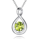 Birthstone Octagonal Pendant Sterling Silver – Jewelry Gift Ideas — 4