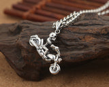 S925 Sterling Silver Fashion Vintage Punk Style Skull – Stylish Gifts — 4