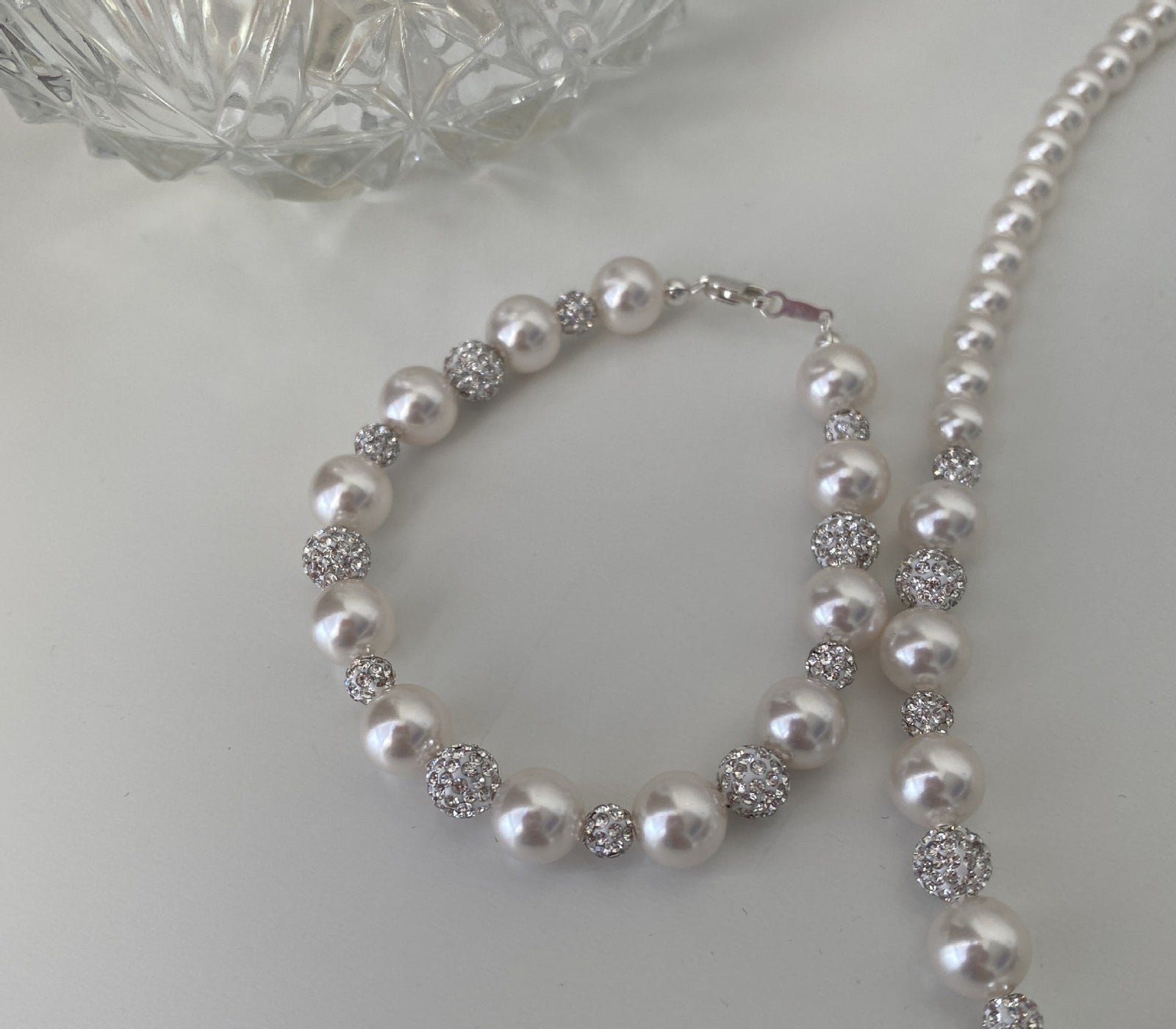 Czech Diamond Clay Shijia Pearl Bracelet – Jewelry Gift Ideas — 1