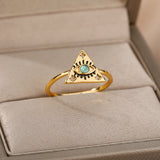 Zircon Triangle Ring Niche Design – Practical Gifts — 1