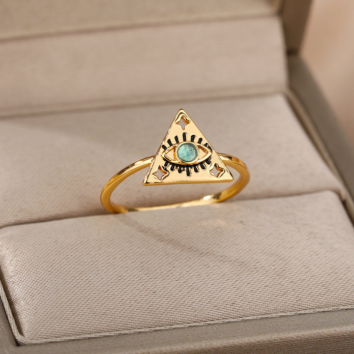 Zircon Triangle Ring Niche Design – Practical Gifts — 1