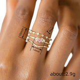 Three-piece Ring Set Sweet Ring Female – Gifts for Her — 5