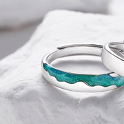 Men's And Women's Sterling Silver And Enamel Ring – Gifts for Her — 3