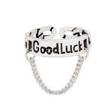 Personality Exaggerated Alloy Two-finger Chain Ring – Stylish Gifts — 4