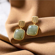 925 Silver Needle Square Earnails Female Geometric – Gifts for Her — 7