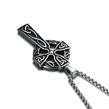 62MM Titanium Steel Celtic Cross Pendant Necklace – Jewelry Gift Ideas — 6