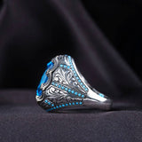 Vintage Pattern Ancient Dual Color Geometric Ring – Holiday Gift Ideas — 5