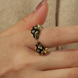 Women's Fashion Colored Glaze Cheetah Ring – Stylish Gifts — 5