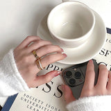 Zircon Rectangular Block Splicing Ring – Unique Gift Ideas — 4