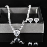Two-piece Sweet Earrings Necklace – Jewelry Gift Ideas — 3