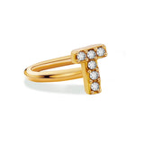 26 English Letters Diamond Ear Cuff Mini U-shaped – Stylish Gifts — 5